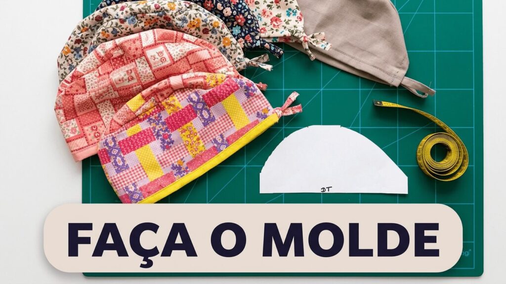 Touca Multiuso Ajustável: Aprenda a Fazer o Molde com Costura Francesa Touca Multiuso Ajustável: Aprenda a Fazer o Molde com Costura Francesa