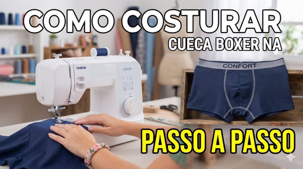 Como Costurar Cueca Boxer na Máquina Reta – Passo a Passo Como Costurar Cueca Boxer na Máquina Reta – Passo a Passo
