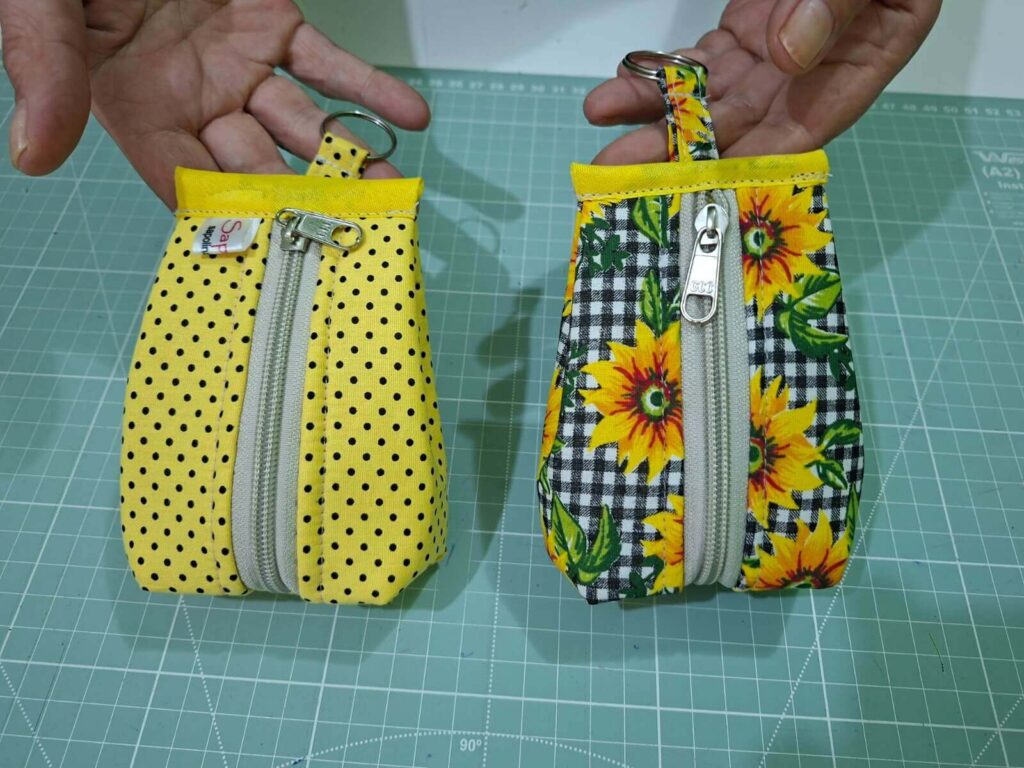 Como Fazer Mini Bolsinha Porta Treco de Tecido – Costura Fácil com Passo a Passo