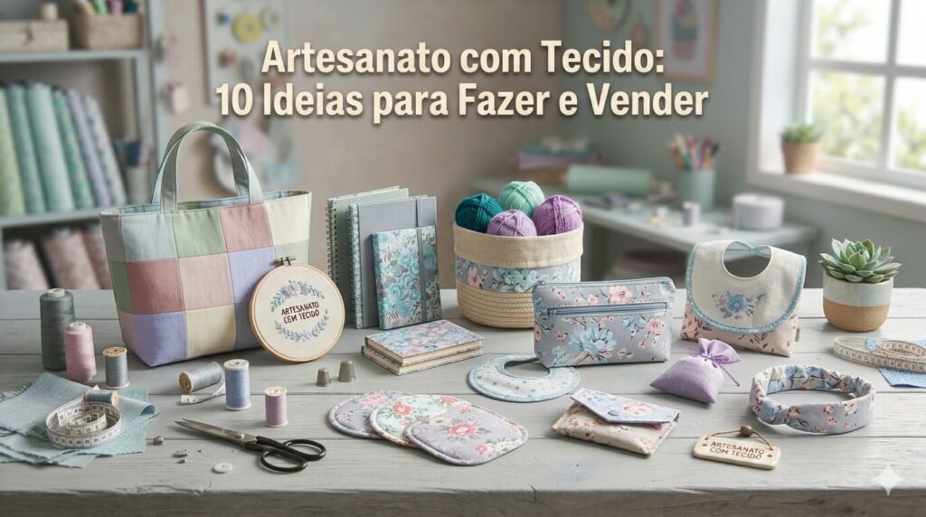 Artesanato com Tecido: 10 Ideias para Fazer e Vender Artesanato com Tecido: 10 Ideias para Fazer e Vender