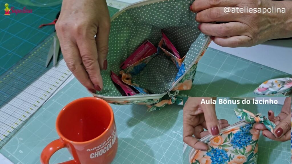Porta Xícara e Sachês de Tecido: Aula Bônus de Costura Criativa Porta Xícara e Sachês de Tecido: Aula Bônus de Costura Criativa